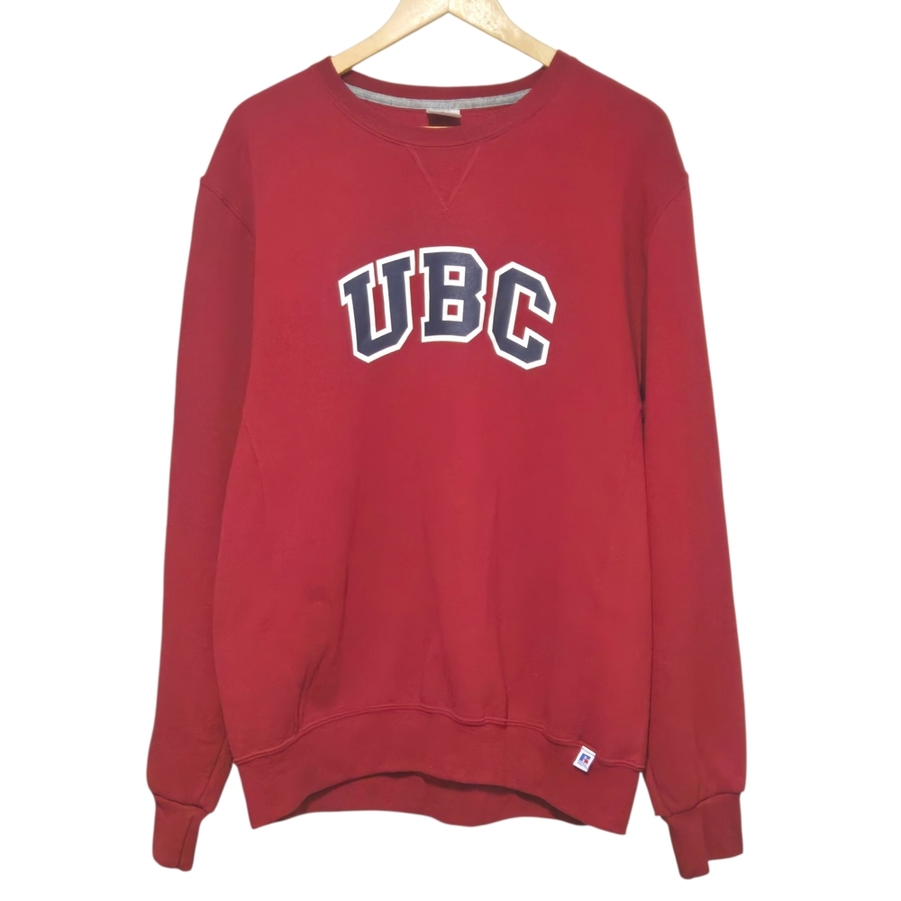 Russell Athletic Red Crewneck Sweater Unisex Large